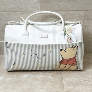 Disney Winnie The Pooh Faux Leather Weekender/Overnight Travel Bag NEW